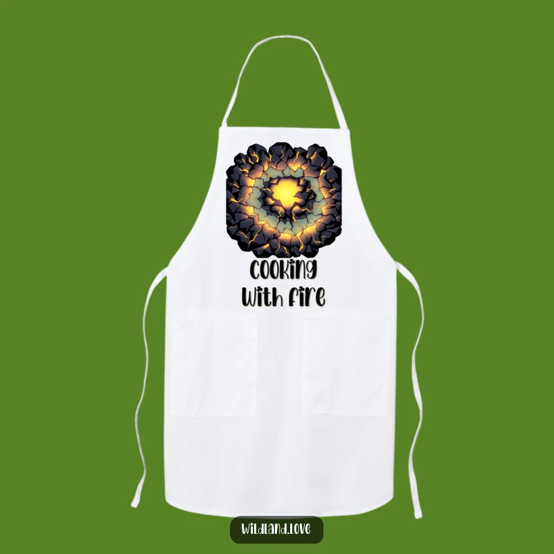 Funny Fissure Apron - Glowing Primal Light Kitchen Art Gift