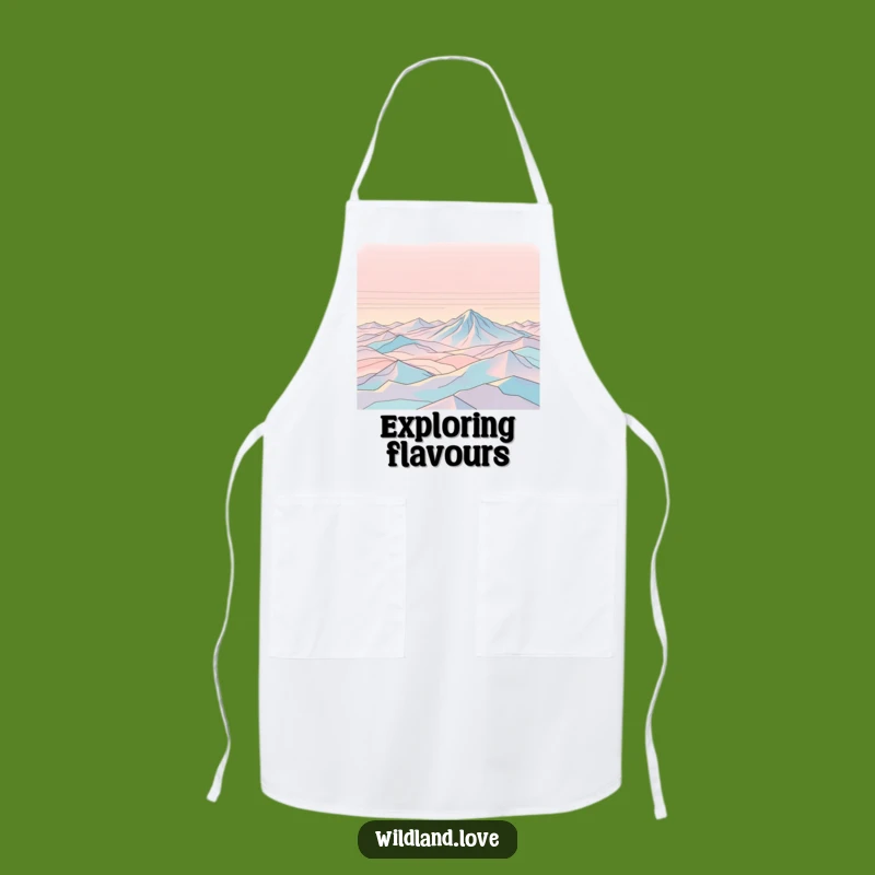 Funny Expanse Apron: Topo Lines Kitchen Art, Humorous Gift