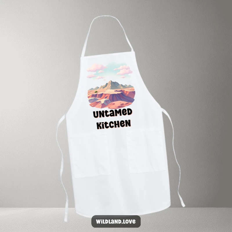Funny abstract textured planes apron evoking vast, untamed terrain, perfect for chefs and home cooks with an adventurous streak.
