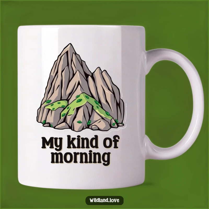 Funny Rugged Terrain Mug: Bold Shapes Adventure Gift, Perfect Humorous Cup