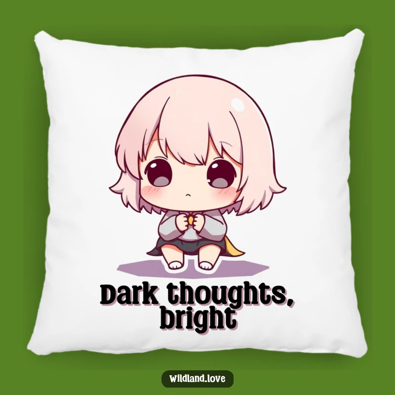 Funny Light Shadow Pillow: Dramatic Cushion, Humorous Art Decor