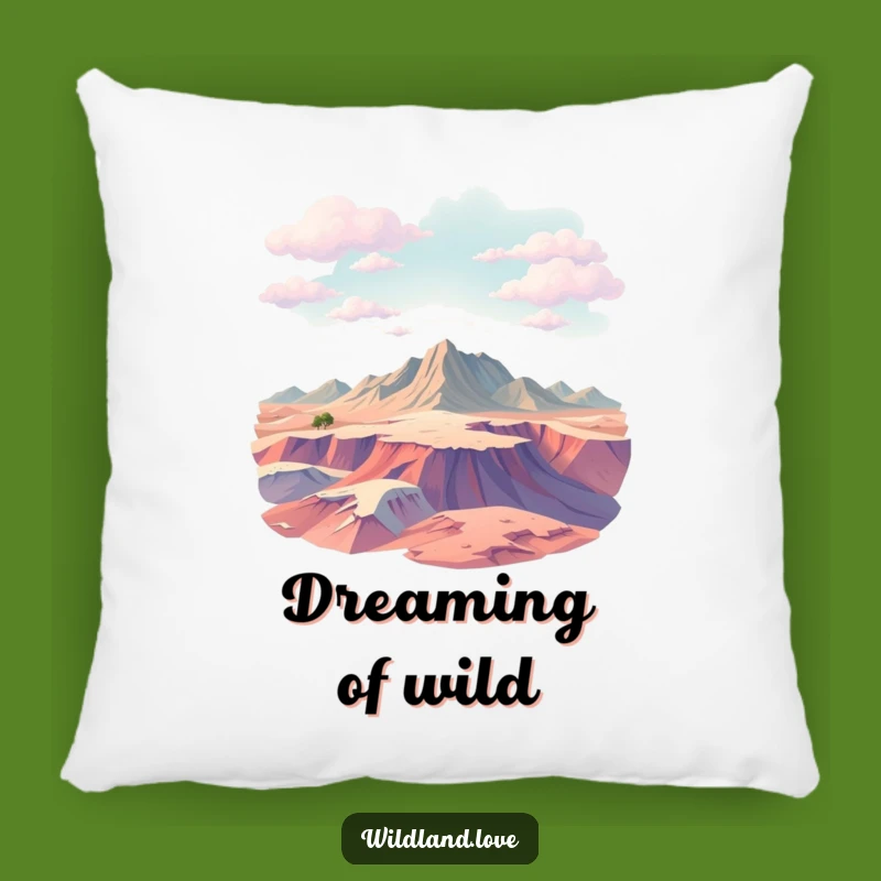 Funny Untamed Terrain Pillow - Abstract Texture Accent, Cozy Adventure Vibes, Housewarming Gift