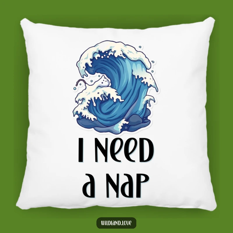 Funny Distorted Forces Pillow - Cozy Wind and Water Accent Cushion Gift