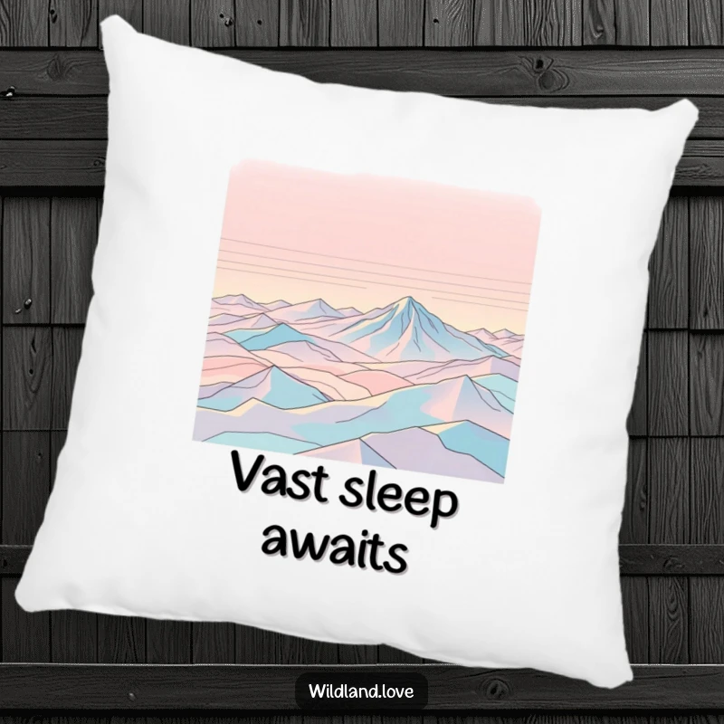 Funny pillow designed with abstract topographical lines to create a sense of vast, empty expanses, offering serene comfort.