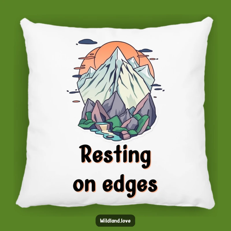 Funny Frontier Pillow - Dynamic Edges Curves Accent Cushion Gift