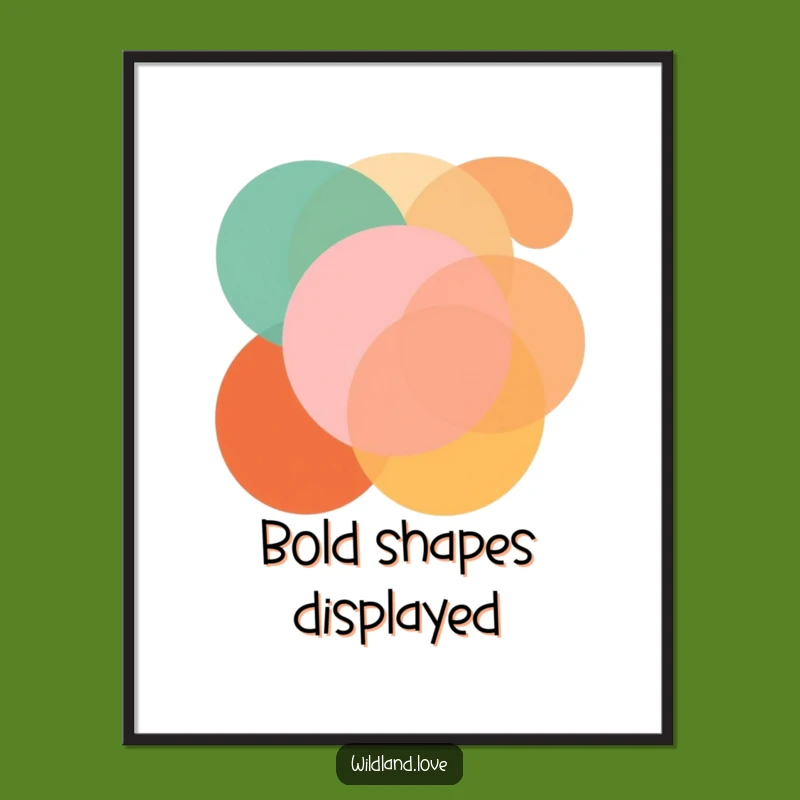 Instant Funny Geometric Shapes Digital Art: Modern Wall Decor, Amazing Funny Gift