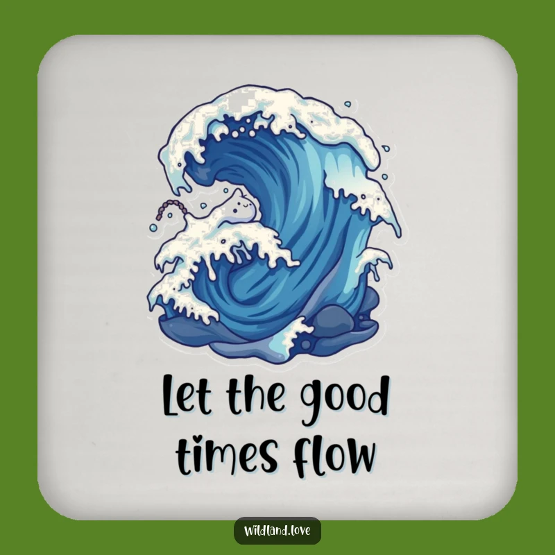 Funny Distorted Currents Coasters - Set of Wind and Water Art Gifts