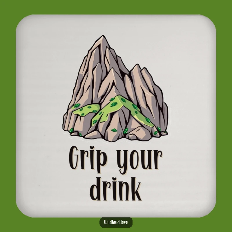 Funny Rugged Terrain Coasters: Bold Protection, Humorous Tabletop Gift
