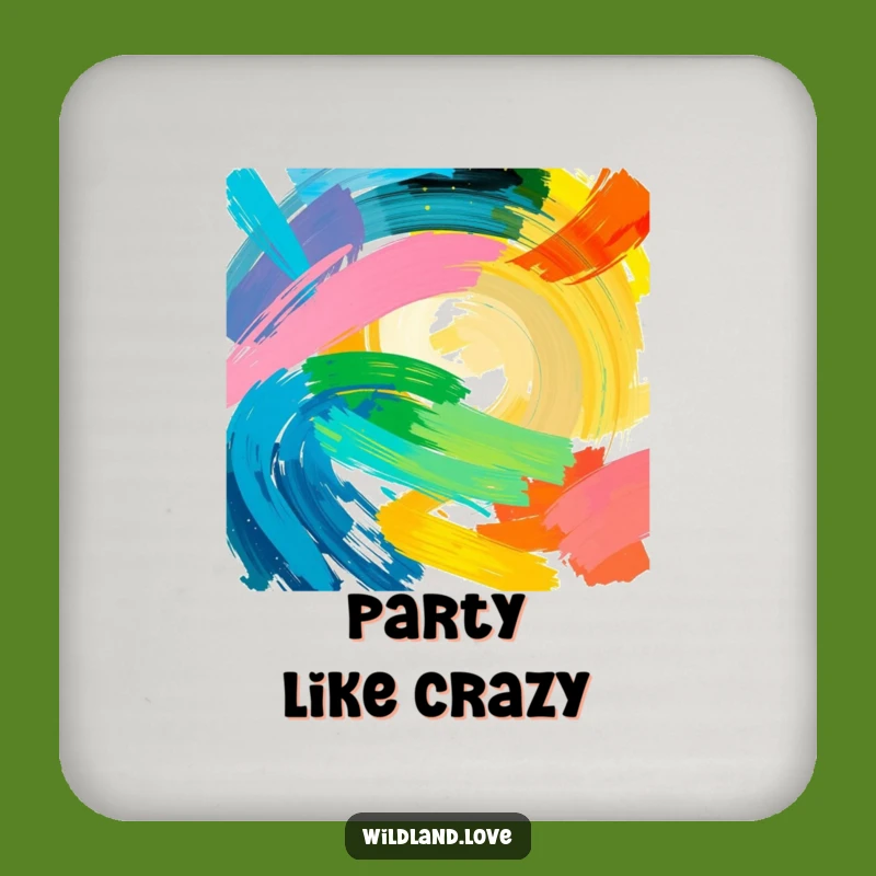Funny Color Energy Coasters - Bold Strokes Abstract Art Set Gift