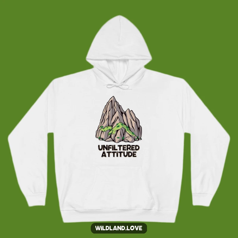 Funny Rugged Terrain Hoodie: Bold Adventure Comfort, Humorous Outdoor Gift