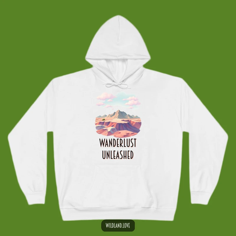 Funny Untamed Terrain Hoodie - Abstract Textures, Cozy Adventure Wear, Great Gift Idea