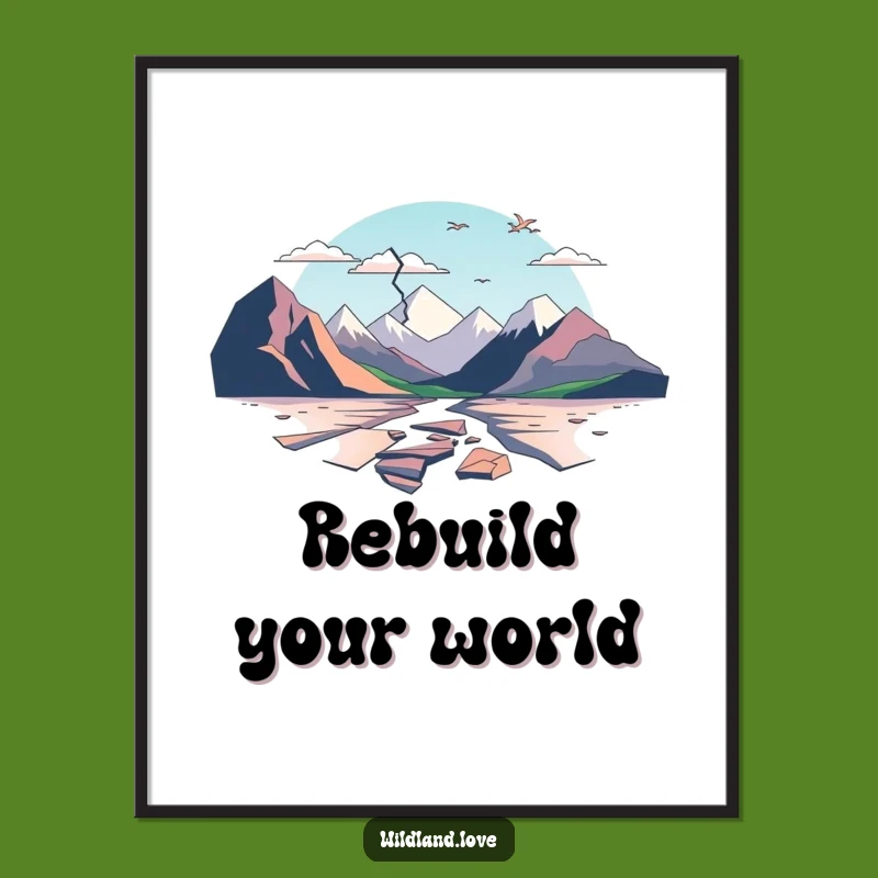 Free Printable Wall Art: Fractured Planes for Edgy, Minimalist, Broken Landscape Decor