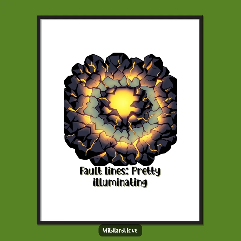 Free Printable Wall Art: Primal Light Fissures, Dark Abstract Downloadable