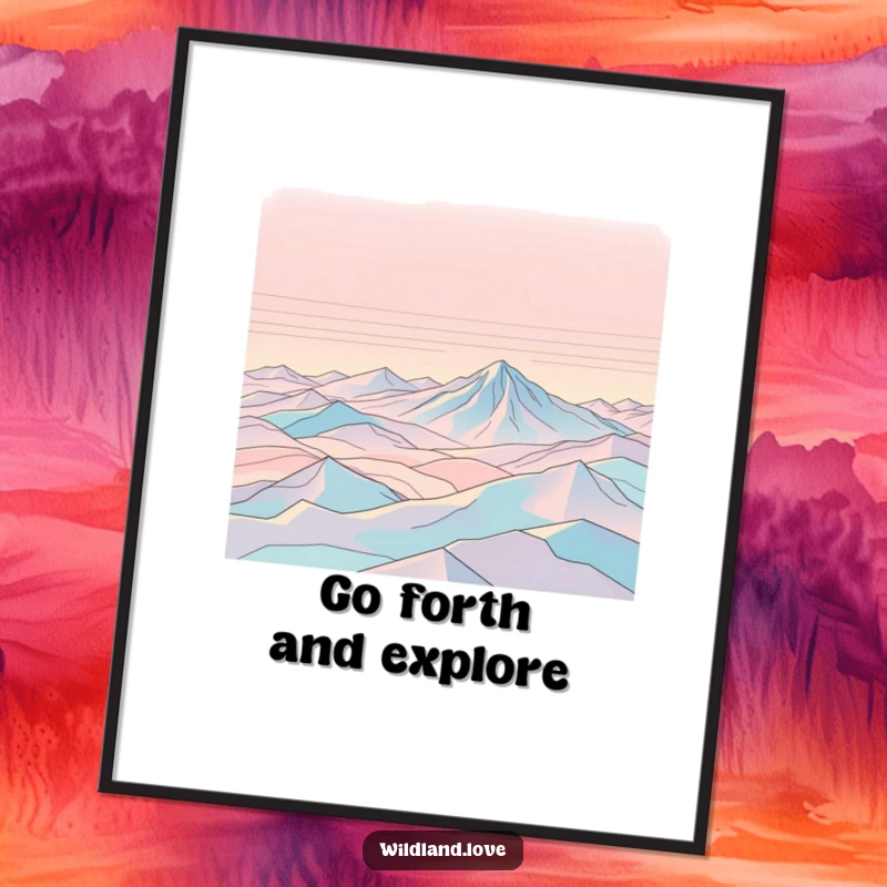 Funny Free Printable Wall Art showing abstract topographical lines forming a vast, empty expanse, evoking feelings of freedom and tranquility.