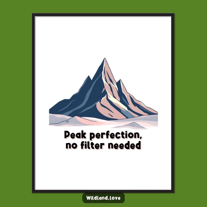 Free Printable Wall Art: Stark Minimalist Peaks, Abstract Humor Downloadable Art