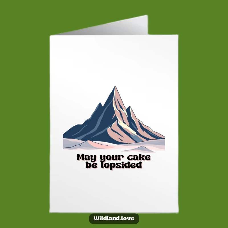 Free Printable Funny Birthday Card: Minimalist Peaks Humor, Downloadable Gift