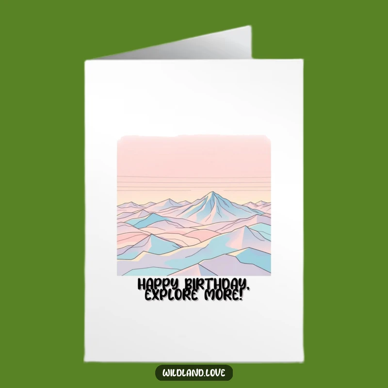 Free Printable Birthday Card: Vast Expanse Topography for an Open-Ended Celebration