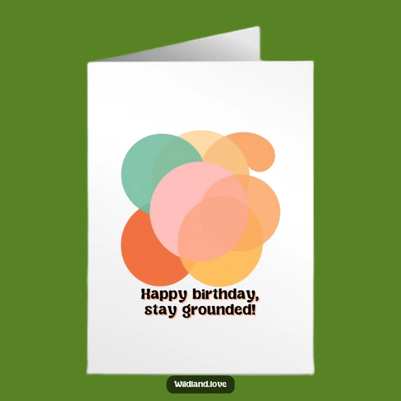 Modern Funny Free Printable Birthday Card: Geometric Shapes for a Rad Celebration