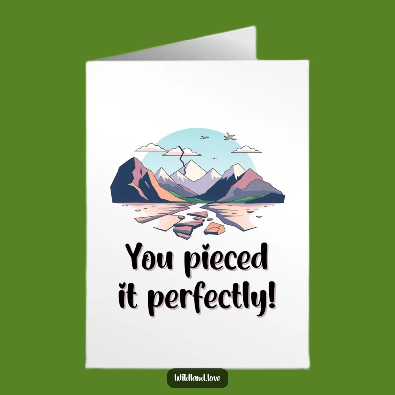 Free Printable Congrats Card: Rebuild Your Success with Fractured Plane Design
