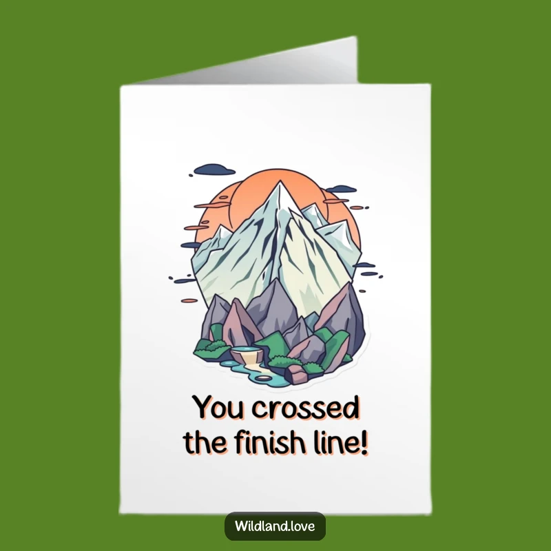 Free Printable Congrats Card: Frontier Spirit, Bold Design Downloadable