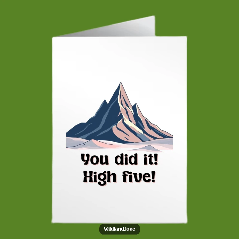 Free Printable Congrats Card: Sharp Peaks Success, Downloadable Humor Gift