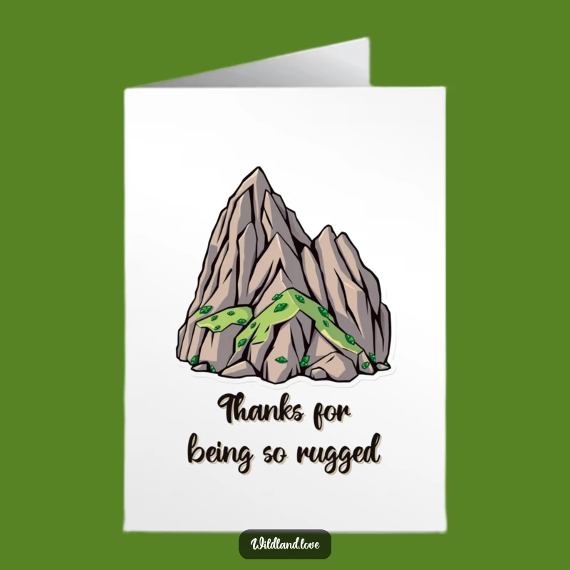 Free Printable Thank You Card: Rugged Terrain Design for an Epic Thank You