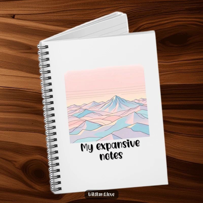 Funny notebook cover with abstract topographical lines creating a sense of vast, empty expanses, perfect for planning adventures.