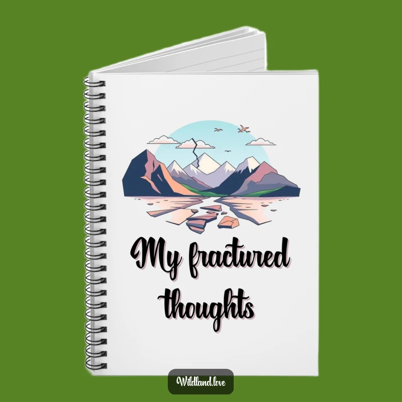 Funny Fractured Notebook: Minimalist Journal, Humorous Stationery Gift