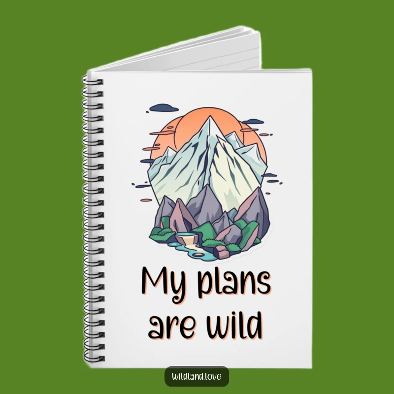 Funny Frontier Notebook - Dynamic Edges Journal Cover Art