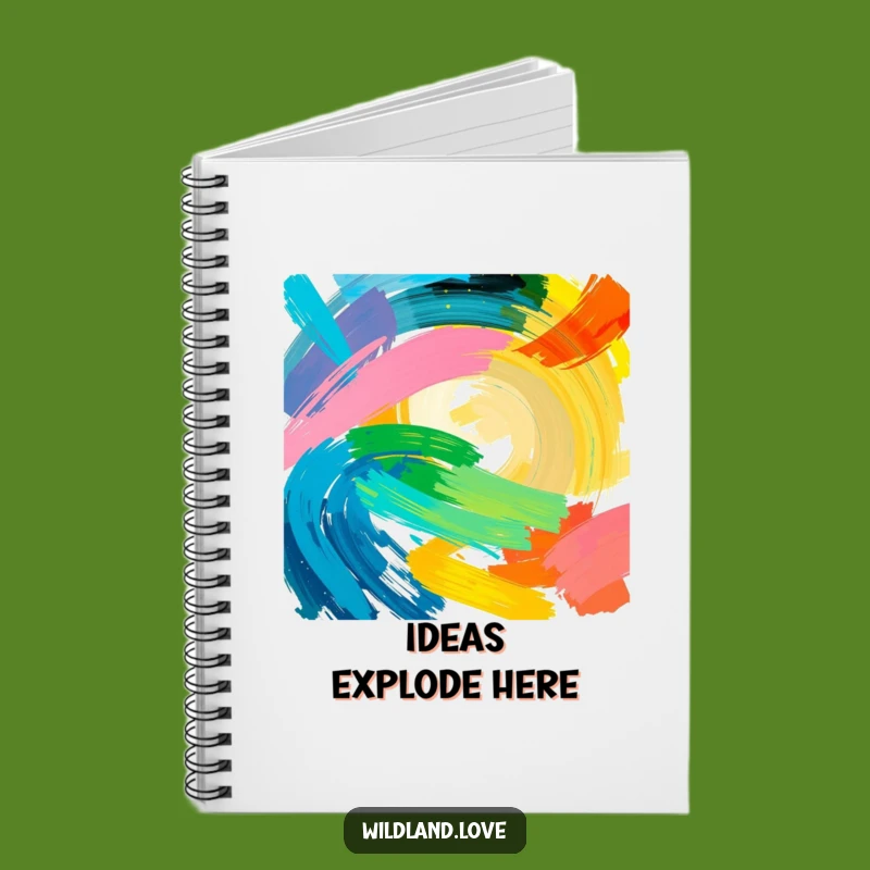 Funny Intense Color Notebook - Abstract Energy Journal Cover Art
