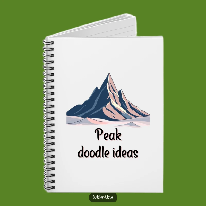 Funny Abstract Peaks Notebook - Minimalist Journal, Creative Ideas, Perfect Gift for Writers