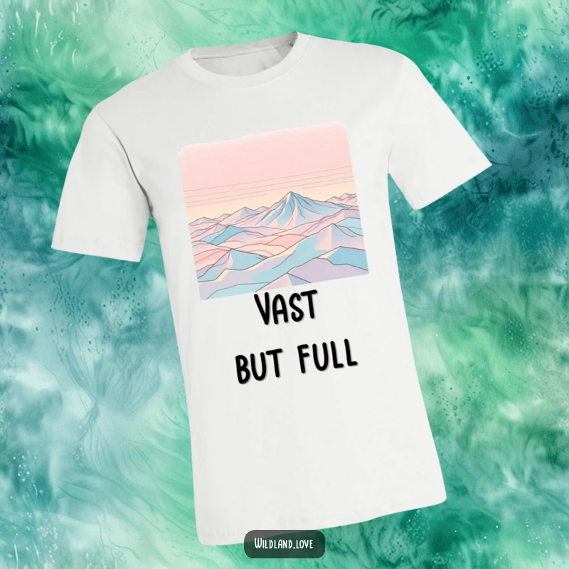 Funny t-shirt showcasing abstract topographical lines that create a feeling of vast, empty expanses, perfect for wanderers.