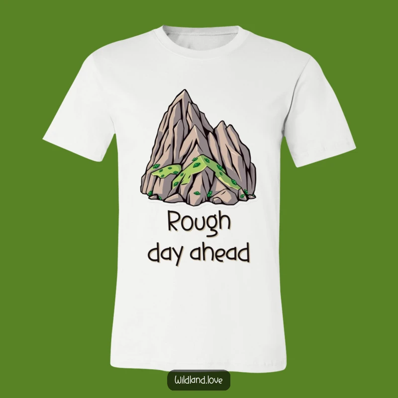 Funny Rugged Terrain T-Shirt: Bold Angular Design, Humorous Outdoor Gift