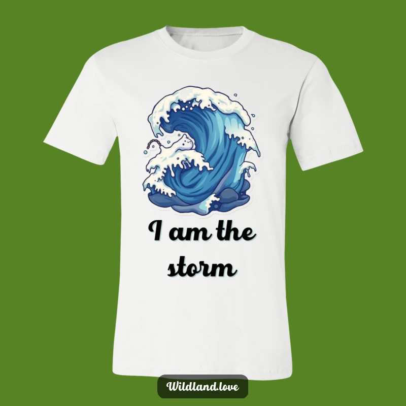 Funny Wind and Water T-Shirt - Distorted Natural Forces Graphic Tee Gift