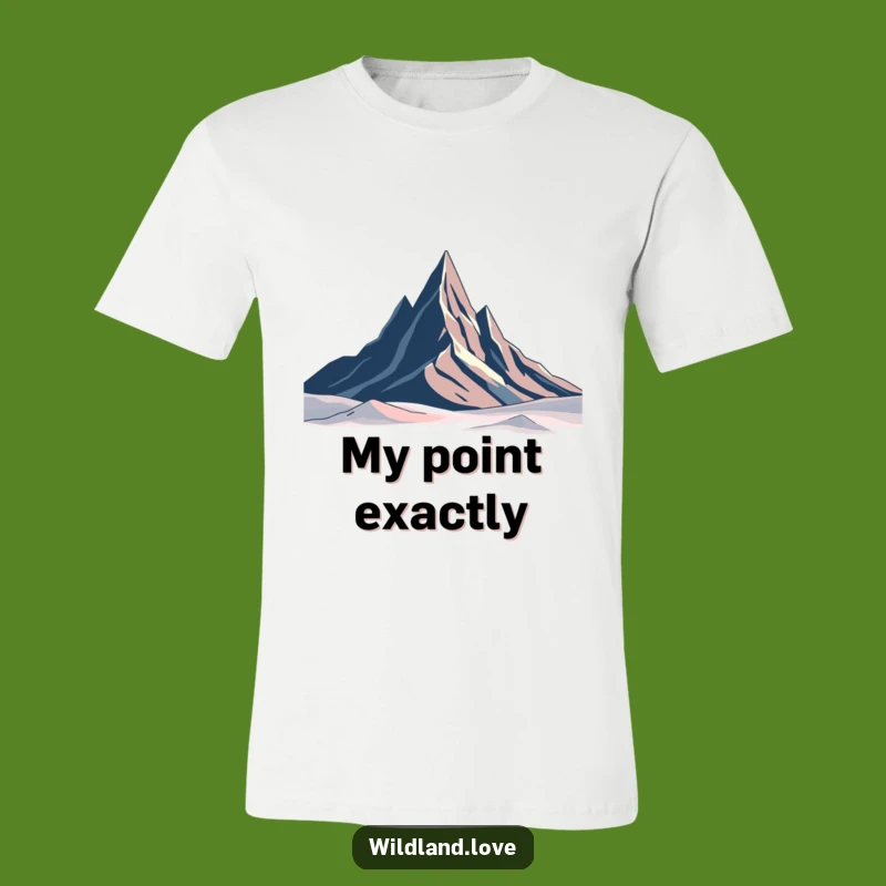 Funny Abstract Peaks T-Shirt - Stark Minimalist Landscape Graphic Tee, Unique Gift