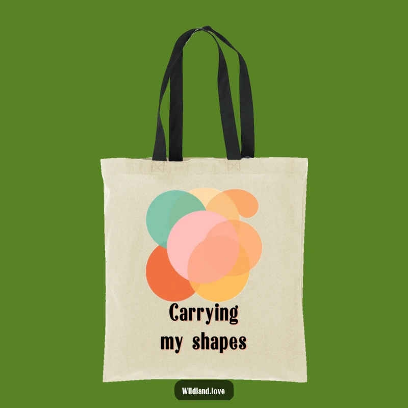 Funny Geometric Shapes Tote Bag: Bold Style Carry-All, Ideal Funny Gift