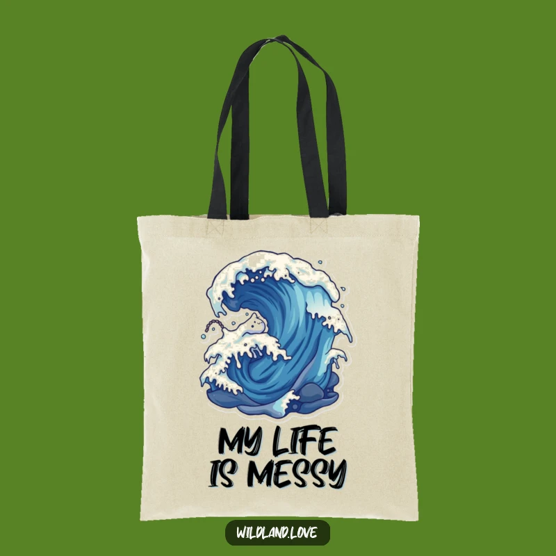 Funny Natural Forces Tote Bag - Stylish Wind and Water Carryall Gift